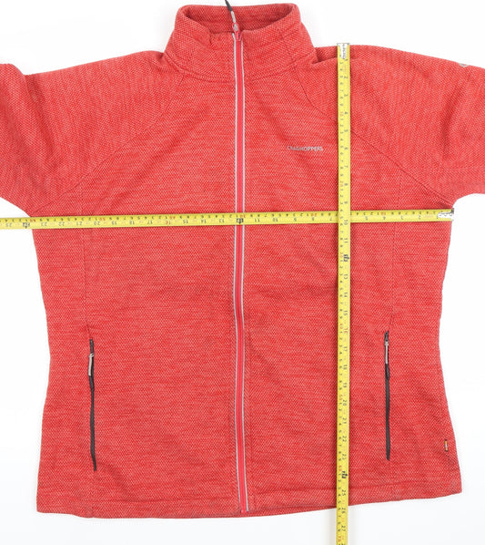 Craghoppers Womens Red Full Zip Fleece Jacket Size 18