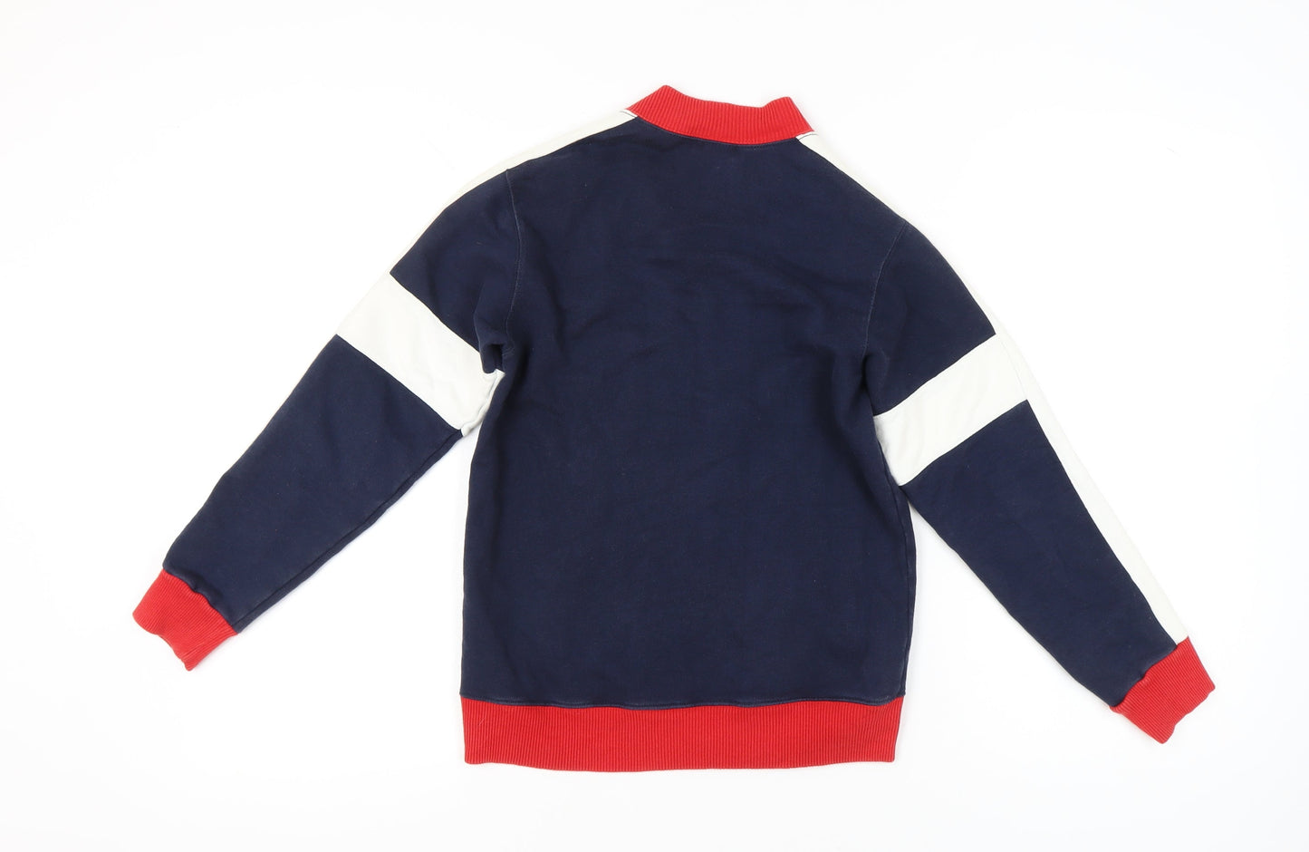 Diesel Boys Blue Full Zip Sweatshirt Jacket M Cotton Embroidered Logo