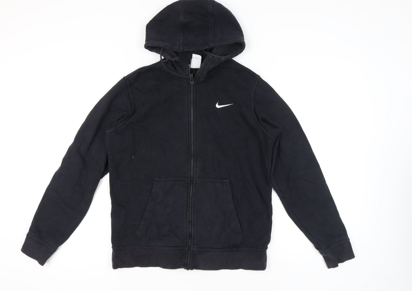 Nike Men's Black Full Zip Hoodie Size M Regular Fit Logo