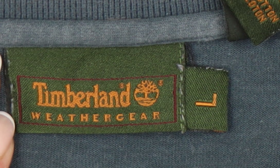 Timberland Men’s Blue Cotton Polo Shirt L Short Sleeve Classic