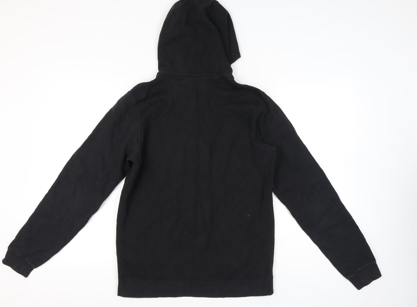 Nike Mens Black Full Zip Hoodie Size M Sports Logo Sweatshirt