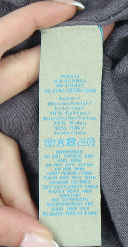 Boden Women’s Grey Size 12 Cardigan with Embellished Neckline