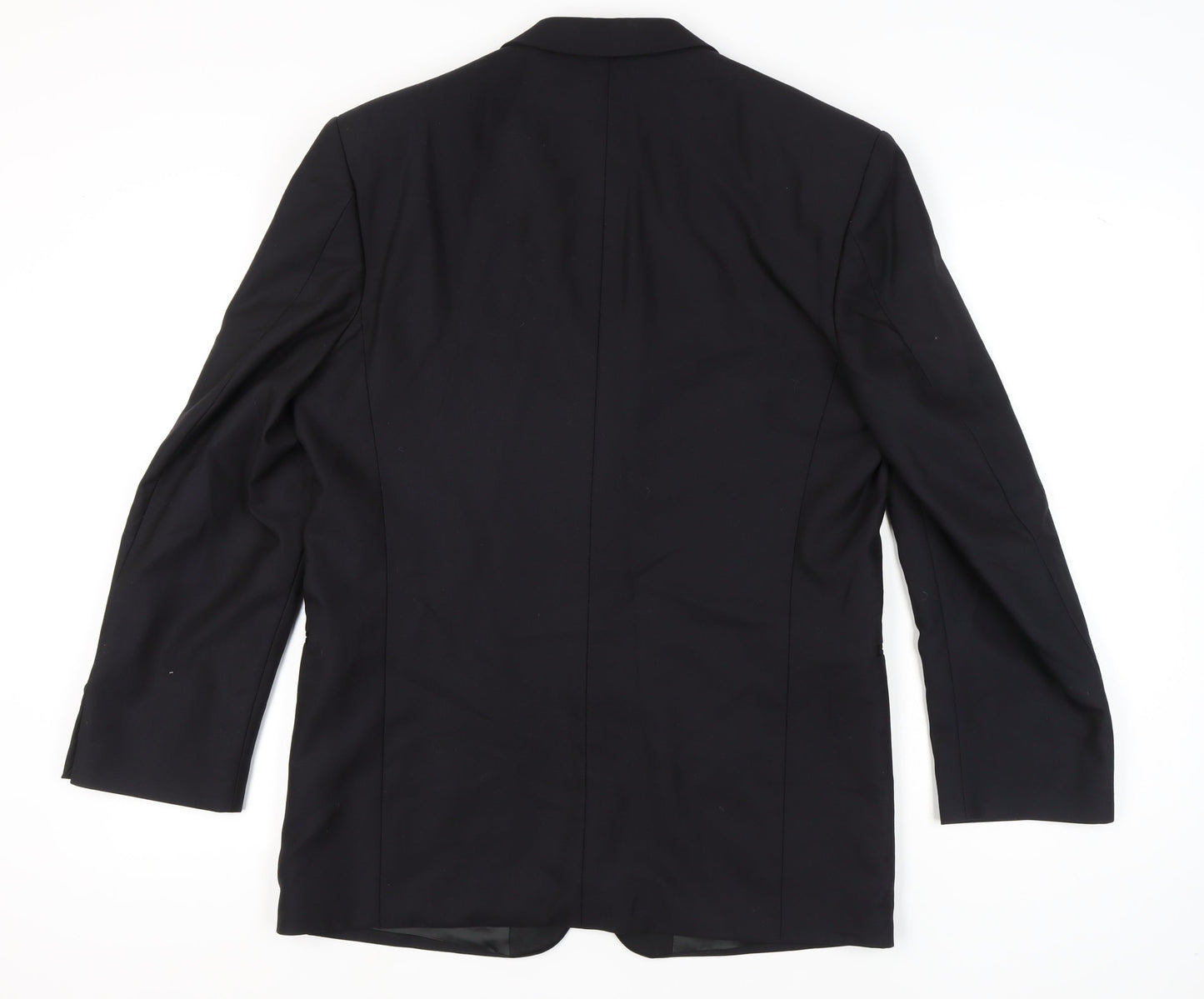 Jaeger Men's Black Wool 50R Suit Jacket Classic Formal Wear