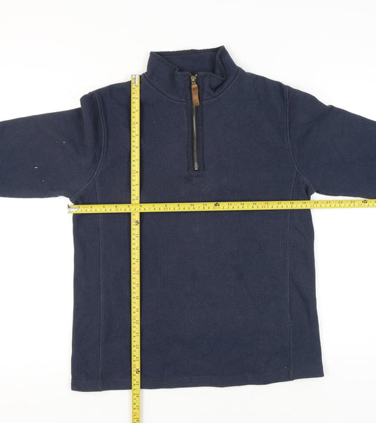 Mountain Warehouse Men’s Blue Small 1/4 Zip Pullover Sweatshirt