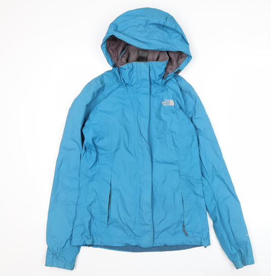 The North Face Women Blue XS Waterproof Hooded Rain Jacket