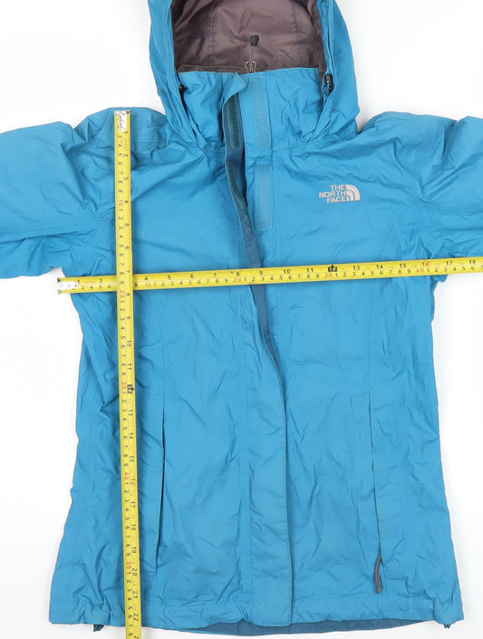 The North Face Women Blue XS Waterproof Hooded Rain Jacket