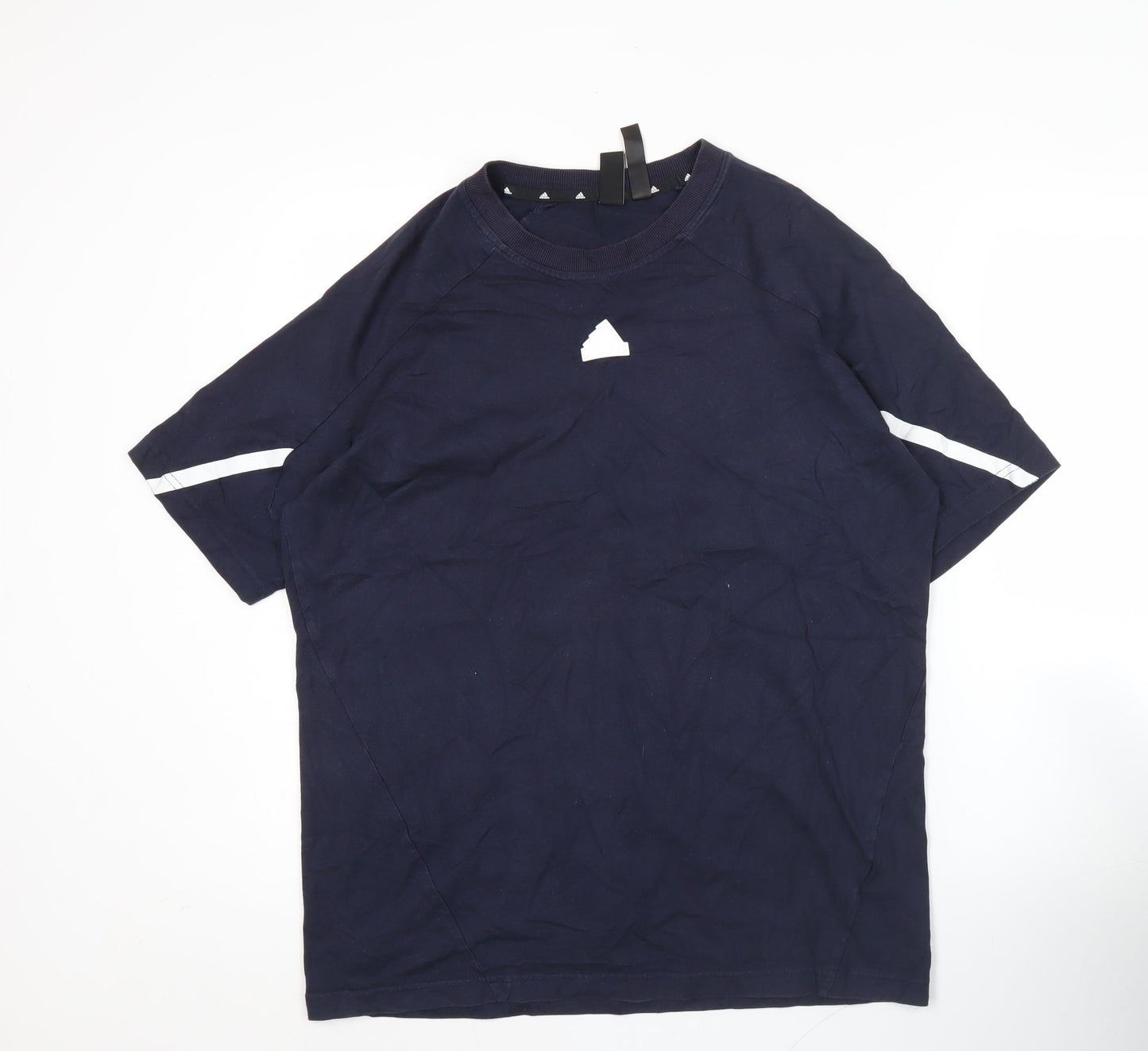 Adidas Men’s Blue M Short Sleeve Sports Cotton T-Shirt