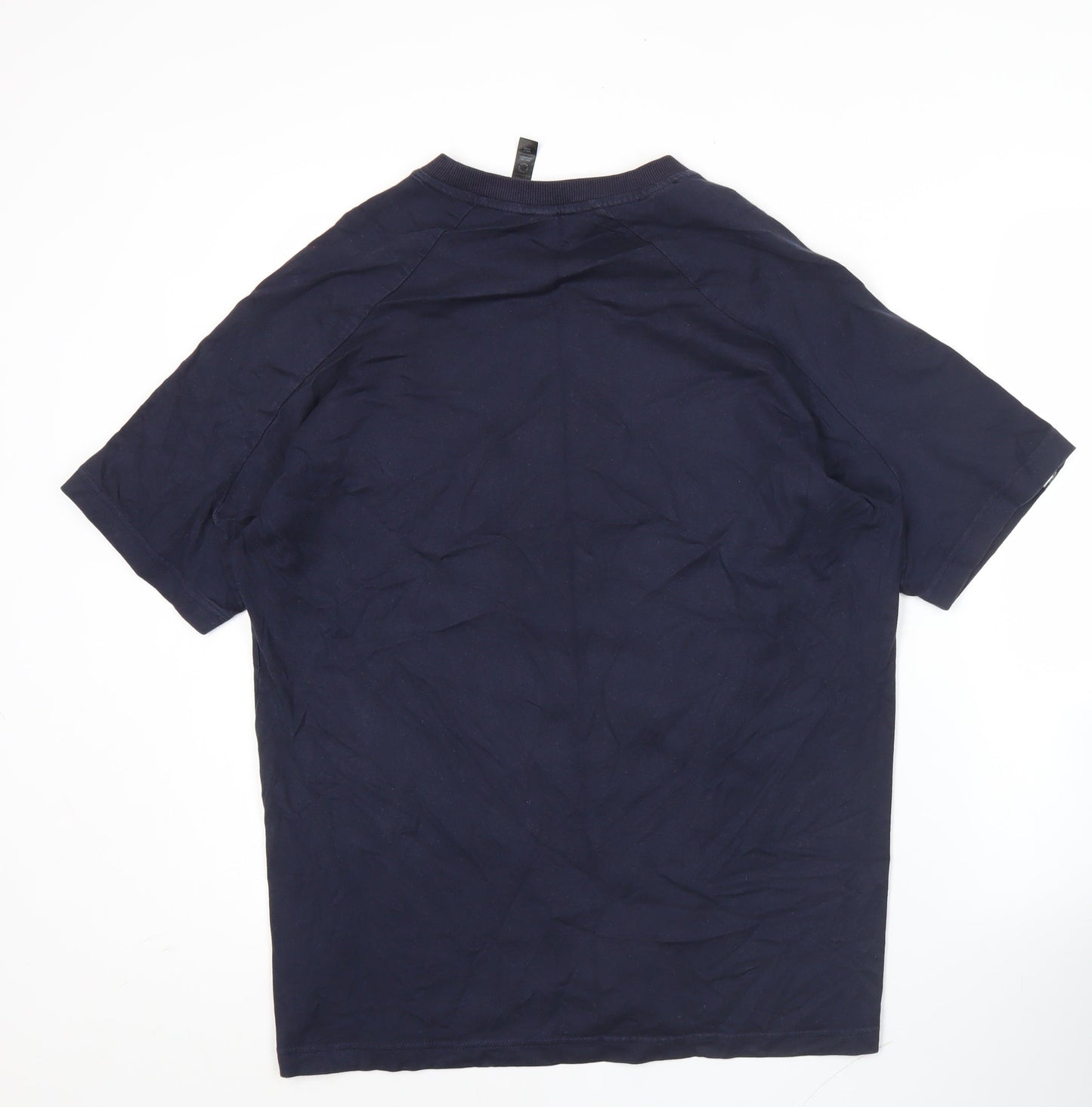 Adidas Men’s Blue M Short Sleeve Sports Cotton T-Shirt