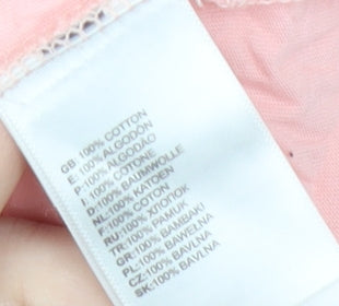 The North Face Girls Pink Logo T-Shirt L Short Sleeve Crew Neck Cotton