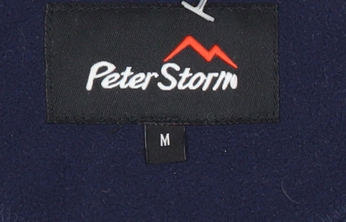 Peter Storm Men’s Blue Fleece Sweatshirt M 1/2 Zip Pullover