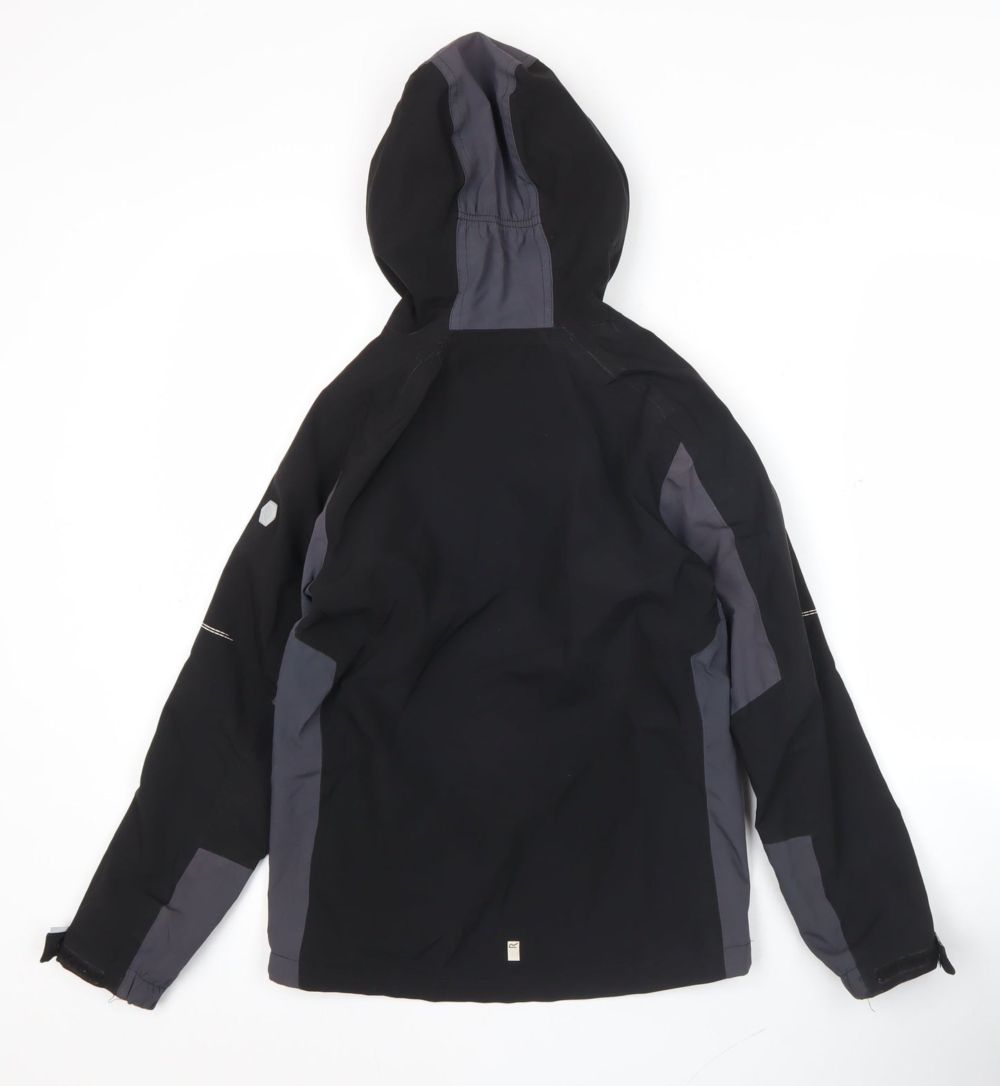 Regatta Boys Black 9-10 Yrs Waterproof Hooded Rain Jacket Outdoor Softshell