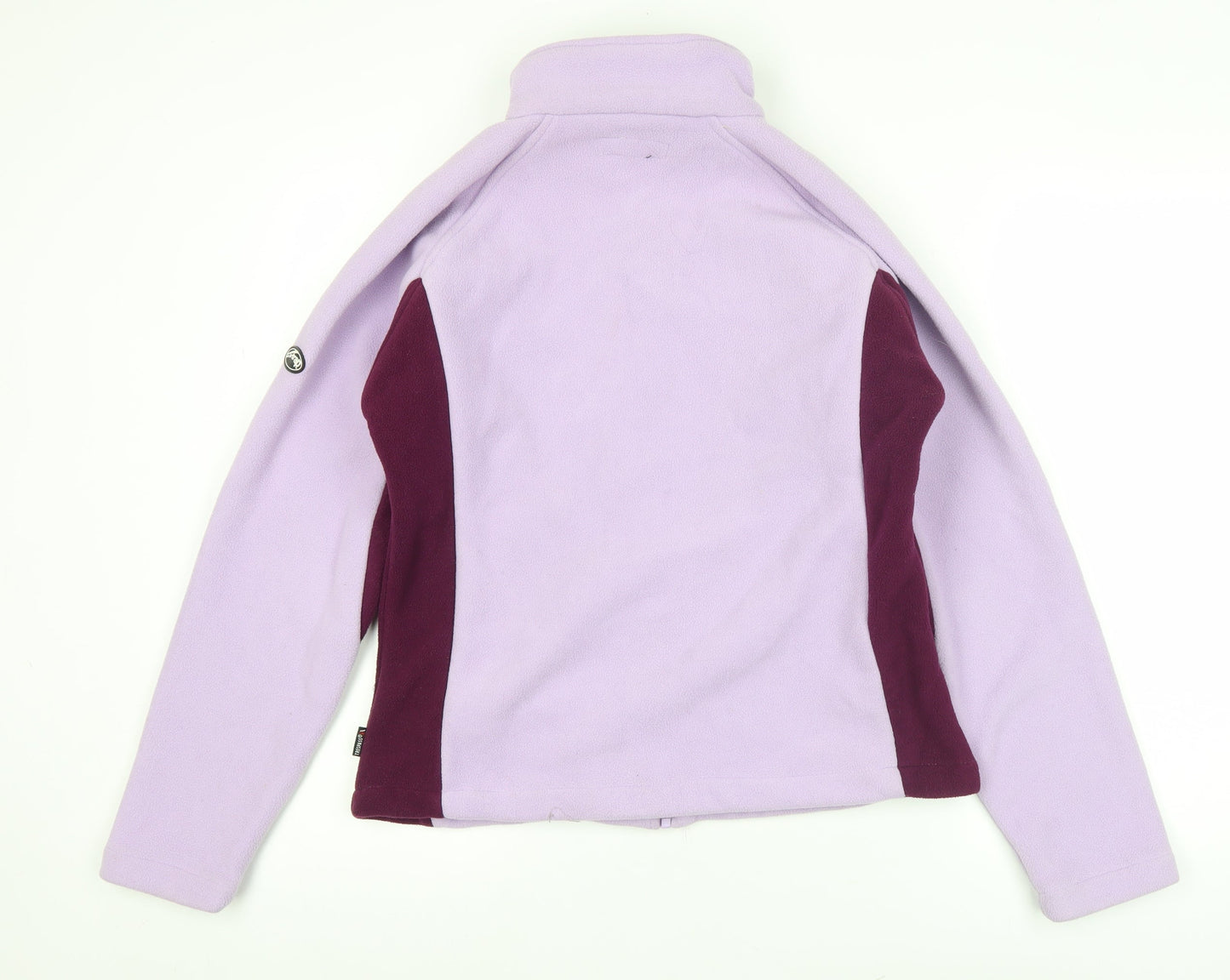 Trespass Womens Purple Fleece Jacket Size 12 Full Zip Lightweight
