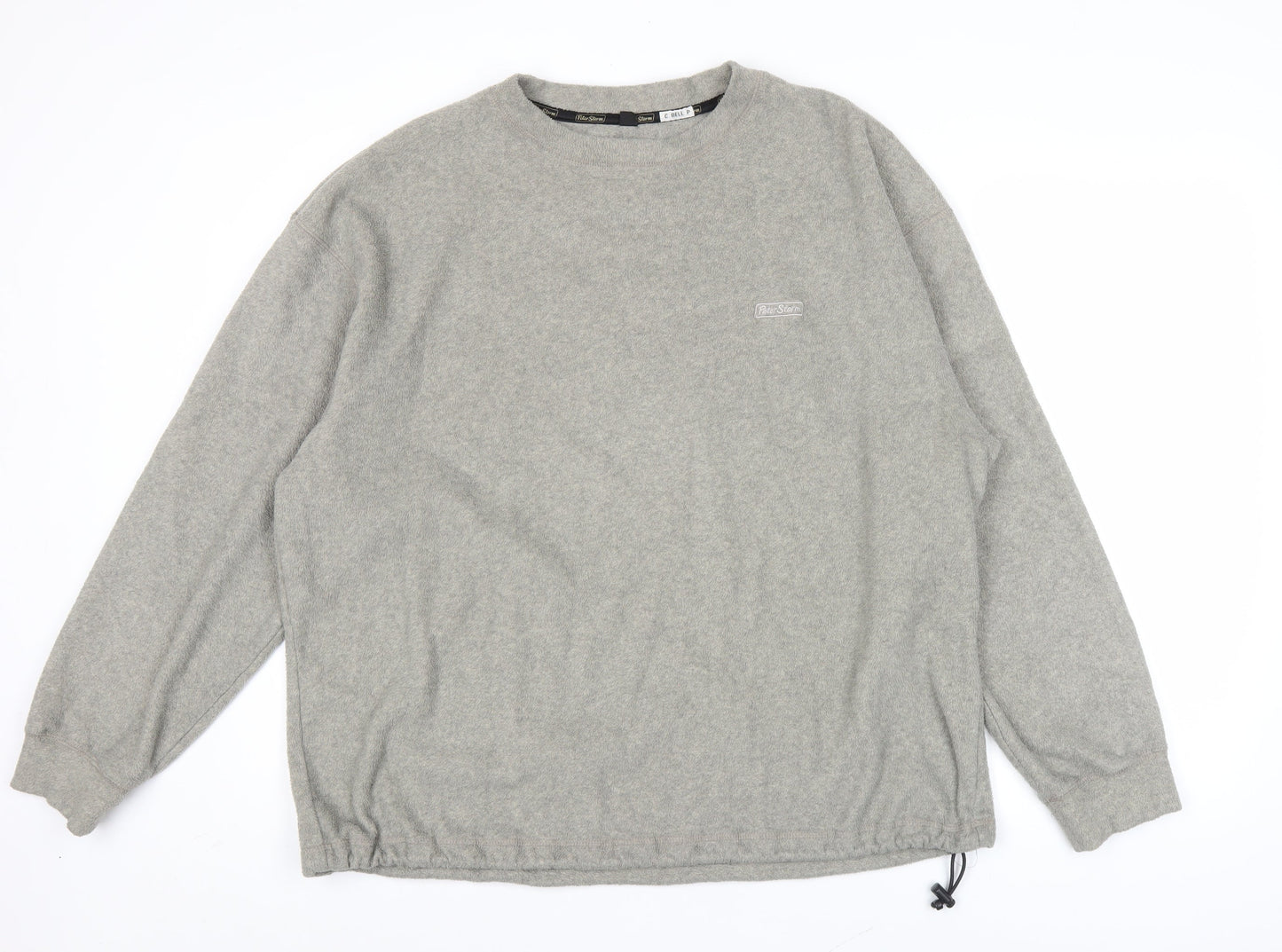 Peter Storm Mens Grey Fleece Sweatshirt Size L Pullover Outdoor Hiking