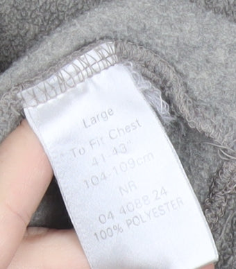 Peter Storm Mens Grey Fleece Sweatshirt Size L Pullover Outdoor Hiking