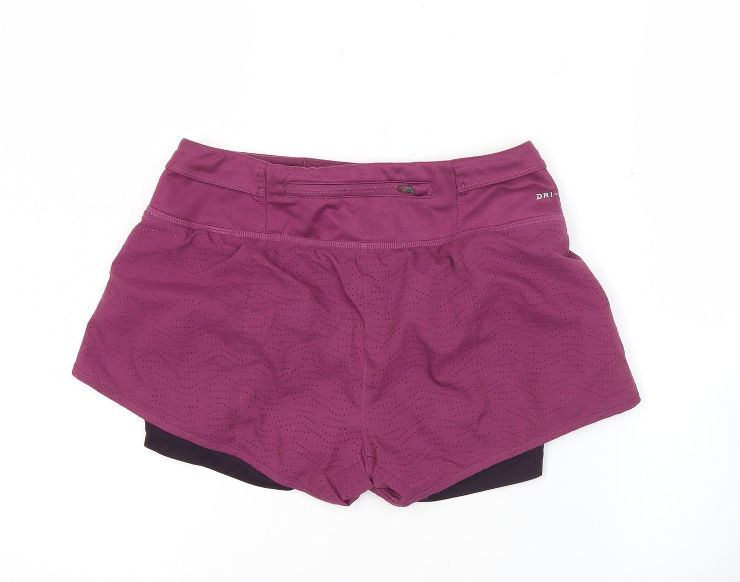 Nike Womens Purple XS Athletic Dri-Fit Running Training Shorts