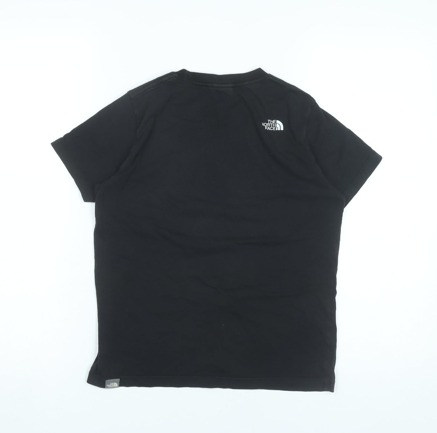 The North Face Boys Black Logo Cotton Short Sleeve T-Shirt L