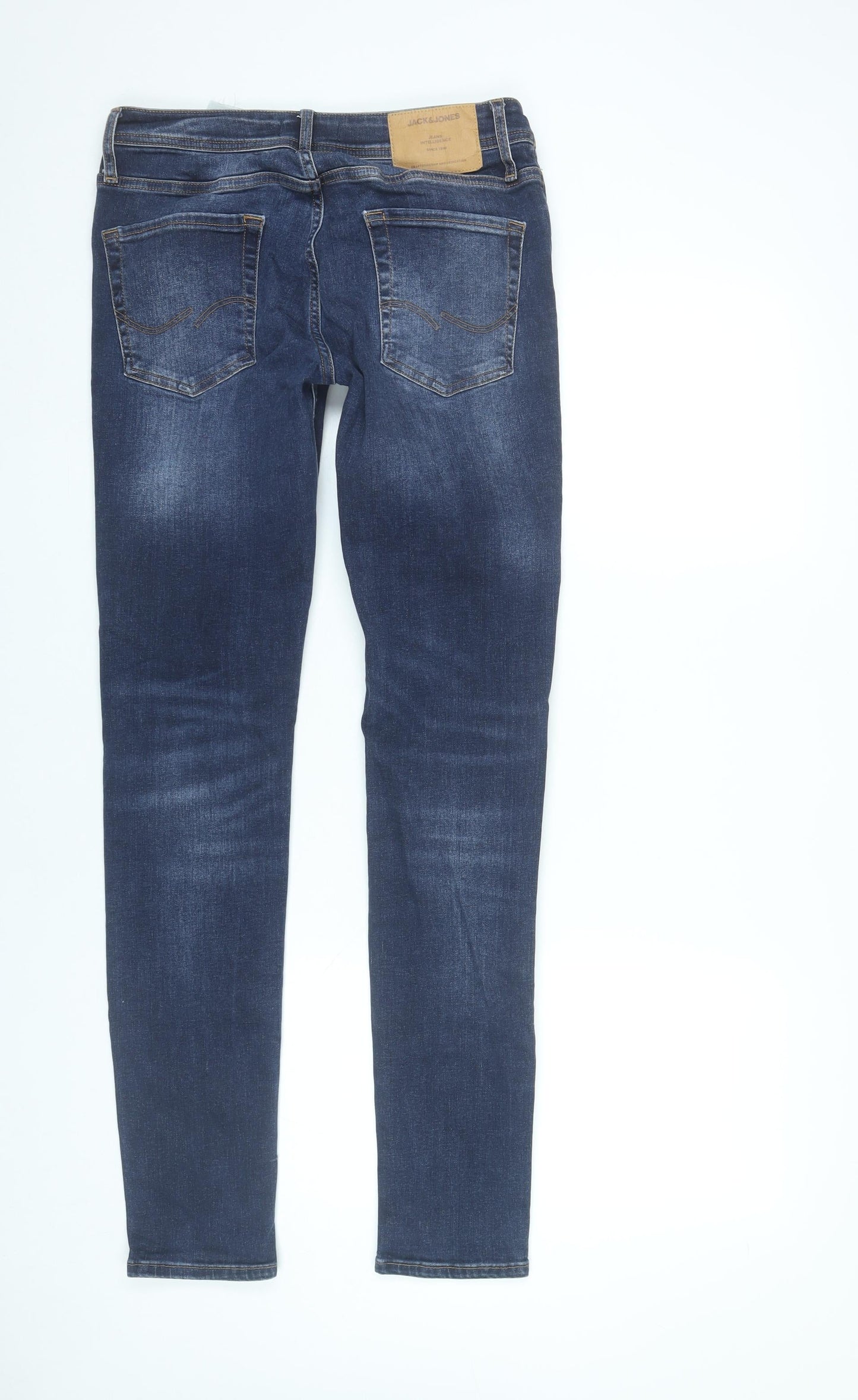 Jack & Jones Men's Blue Slim Fit Straight Leg Jeans 31x32