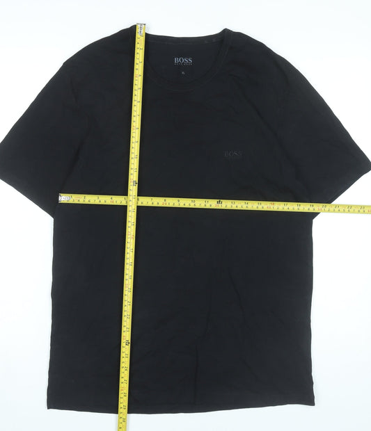 Hugo Boss Men’s Black XL Cotton Crew Neck Short Sleeve T-Shirt