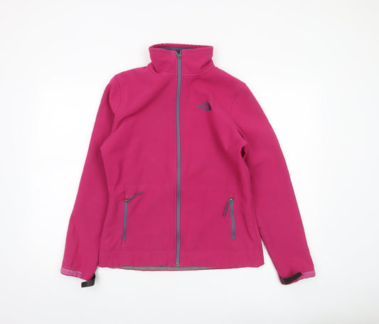 The North Face Womens Pink Softshell Jacket Size M Outdoor Coat