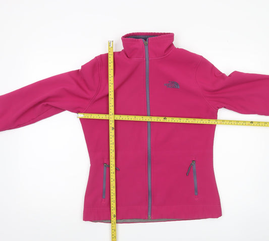 The North Face Womens Pink Softshell Jacket Size M Outdoor Coat
