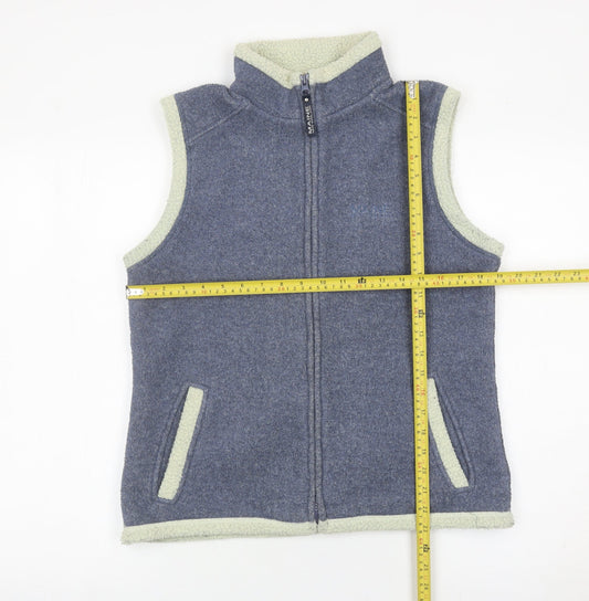 Maine New England Men’s Blue Fleece Waistcoat Bodywarmer Size S