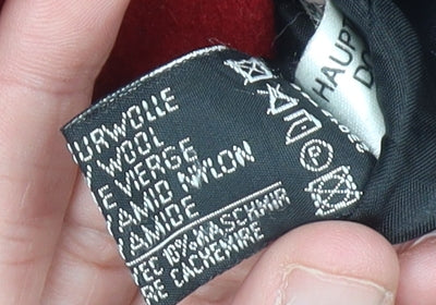 Kohler & Krenzer Women’s Red Wool Cashmere Blend Mid-Length Coat Size 12