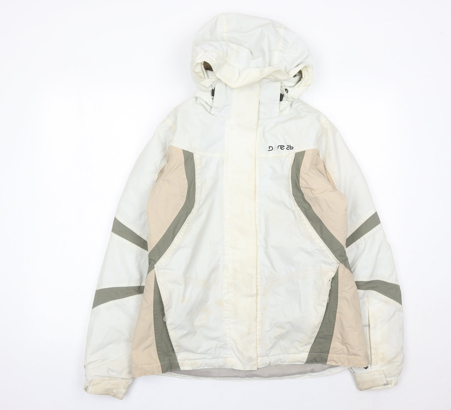 Dare 2B Women’s White Ski Jacket Size 10 Waterproof Hooded