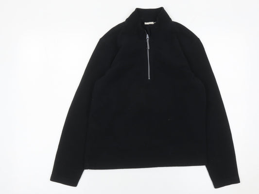 Mountain Warehouse Boys Black Fleece 1/2 Zip Sweatshirt 11-12 Years