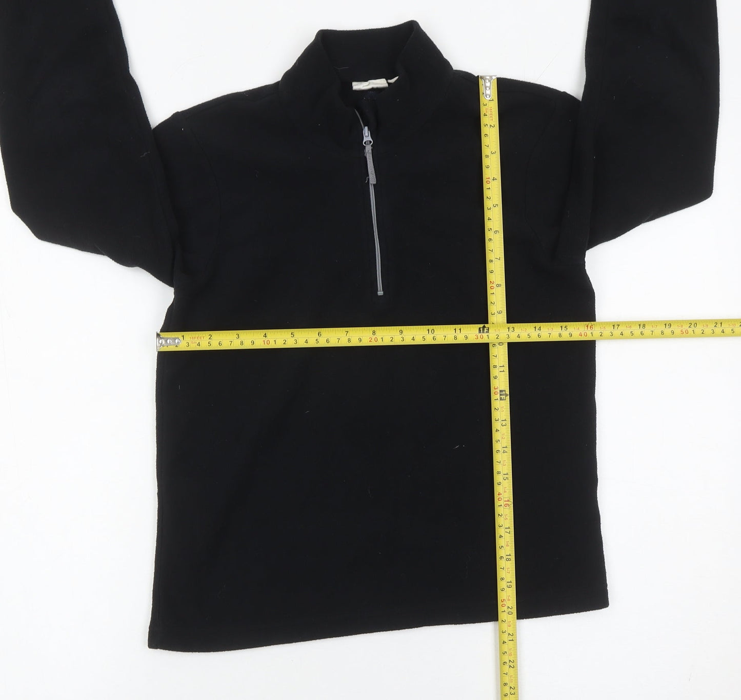 Mountain Warehouse Boys Black Fleece 1/2 Zip Sweatshirt 11-12 Years