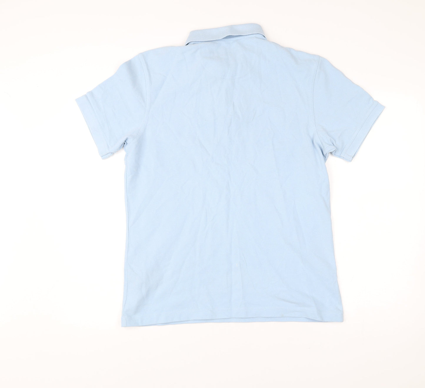 Barbour Men’s Blue Polo Shirt Size L Cotton Short Sleeve Classic