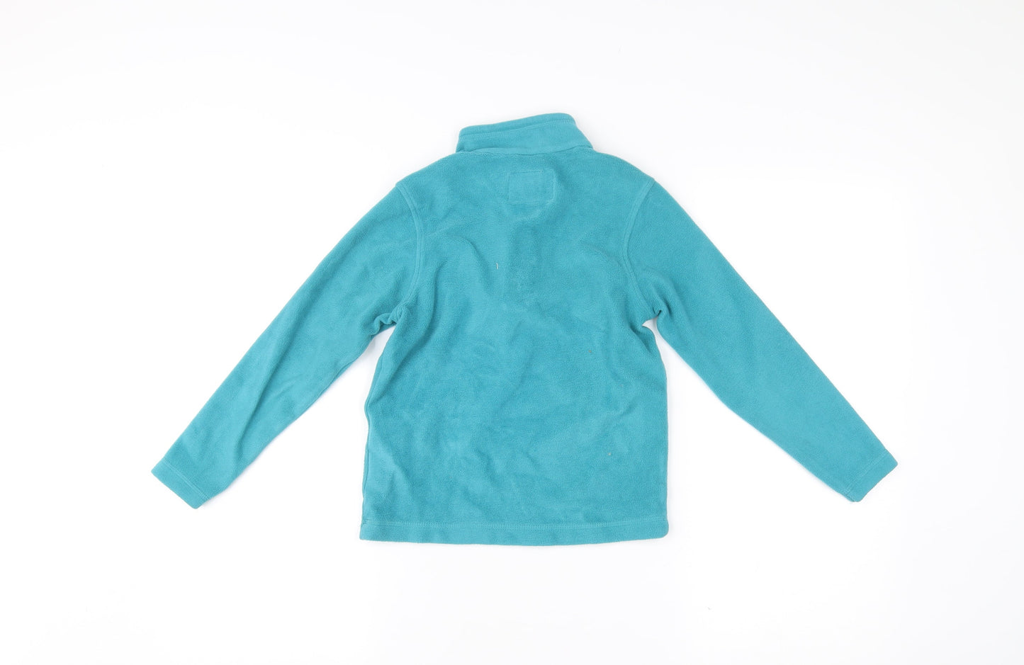 Regatta Girls Blue Fleece Jacket 7-8 Yrs Lightweight 1/4 Zip Outdoor