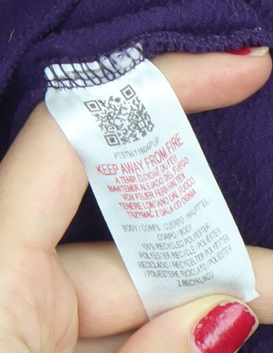 Peter Storm Womens Purple Fleece Sweatshirt Size 10 Outdoor 1/2 Zip