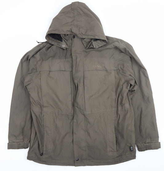 Regatta Men's Brown Waterproof Hooded Outdoor Jacket Size M 40in