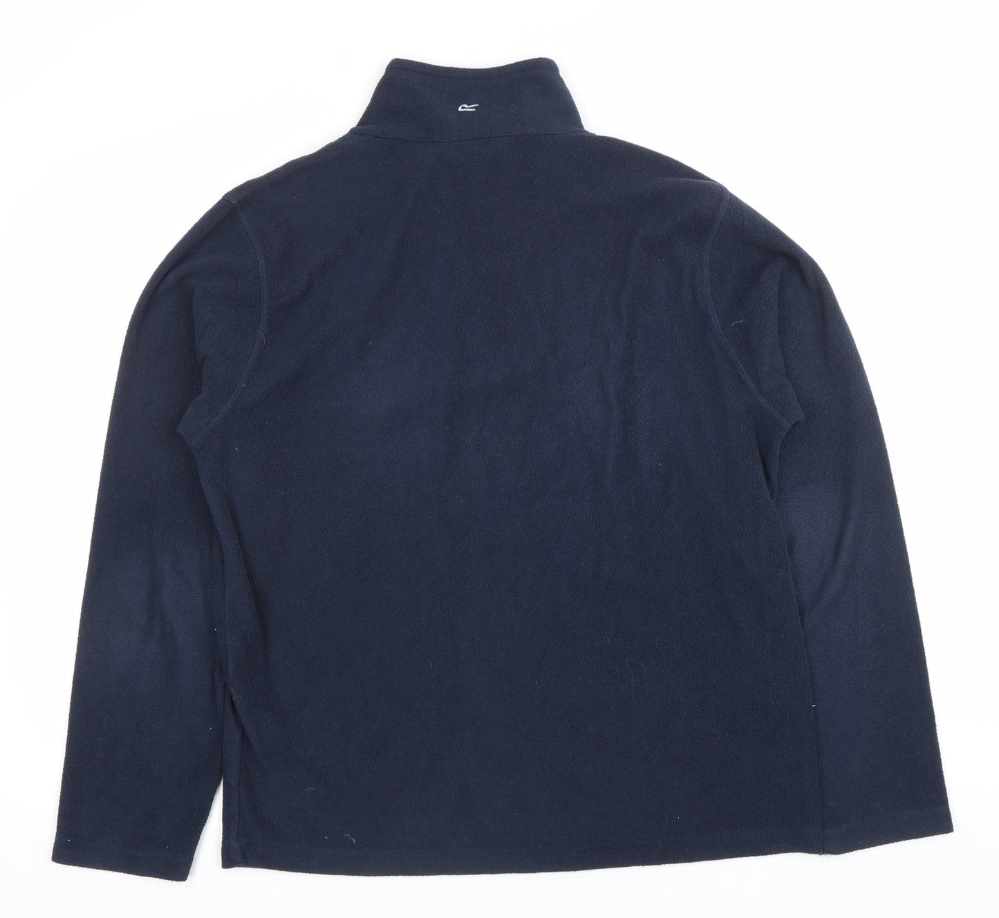 Regatta Mens Blue Fleece Sweatshirt M Pullover 1/2 Zip Outdoor Hiking