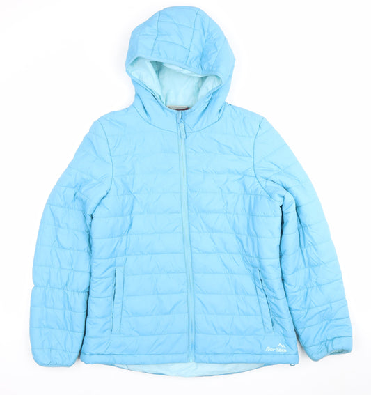 Peter Storm Women’s Blue Hooded Puffer Jacket Size 12