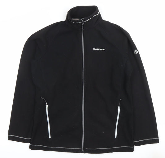 Craghoppers Womens Black Fleece Full Zip Jacket Size 12