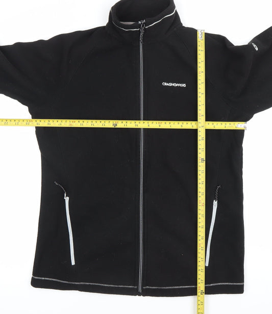 Craghoppers Womens Black Fleece Full Zip Jacket Size 12