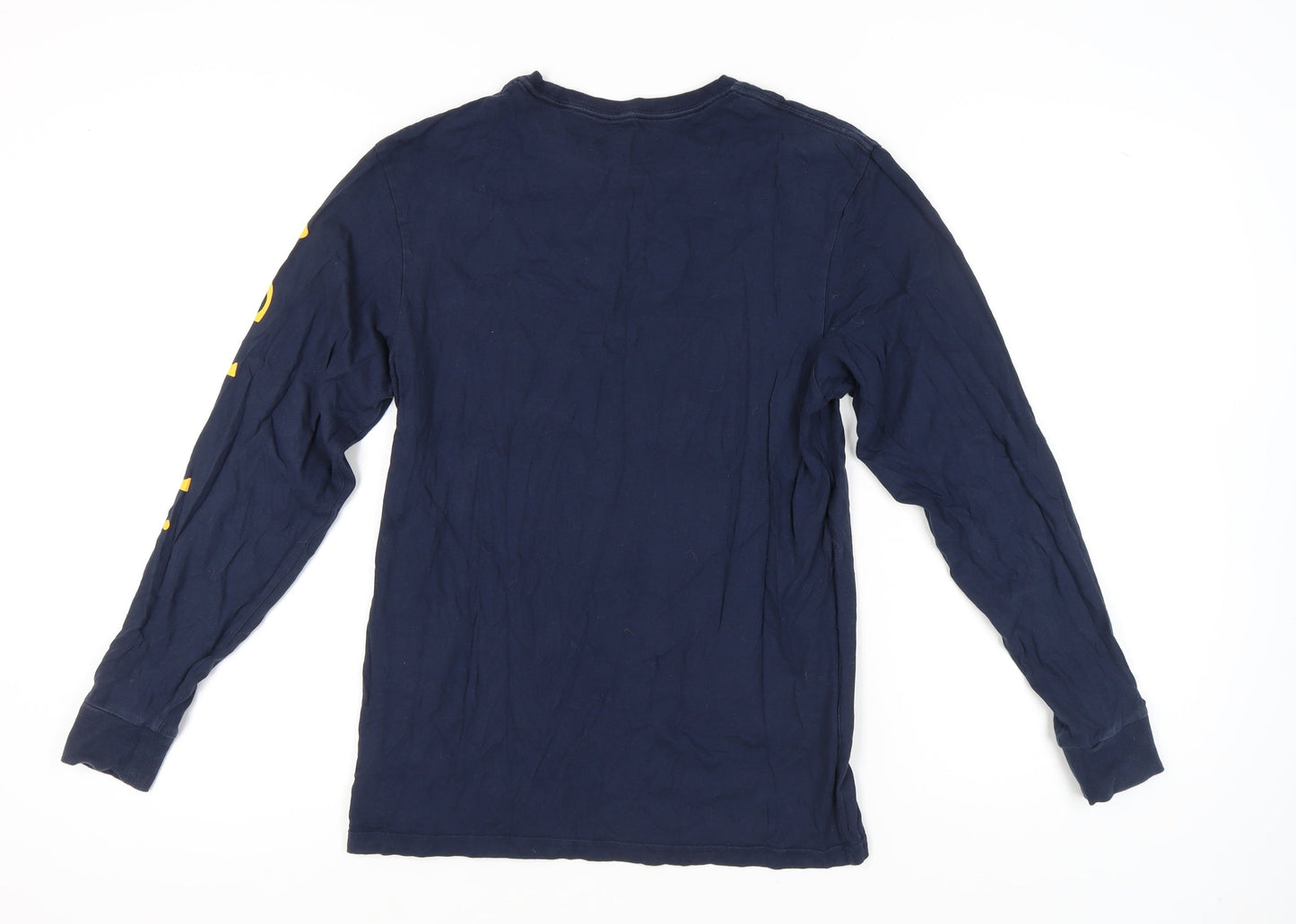 Columbia Men’s Blue Long Sleeve Logo Cotton T-Shirt Size S