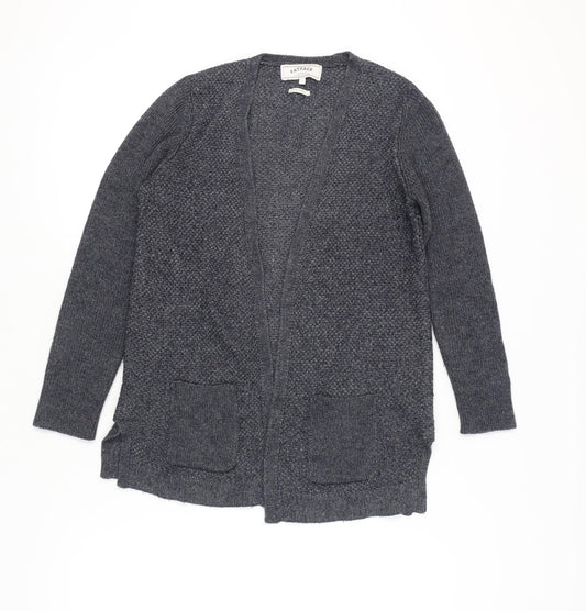 FatFace Women’s Grey Size 12 Long Sleeve Knit Cardigan