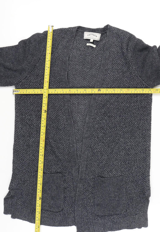 FatFace Women’s Grey Size 12 Long Sleeve Knit Cardigan