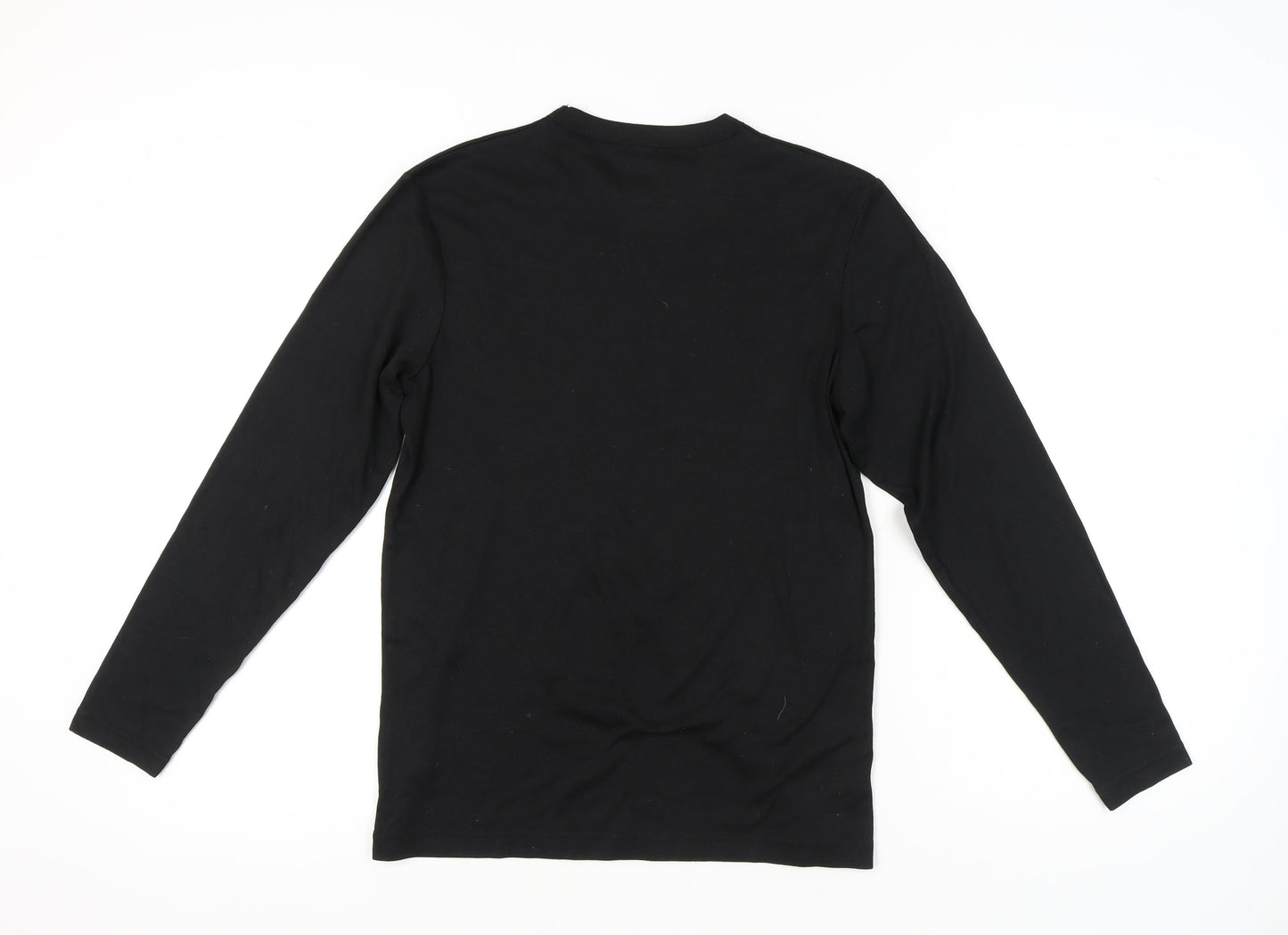 Peter Storm Men's Black Long Sleeve Cotton Crew Neck T-Shirt Size M