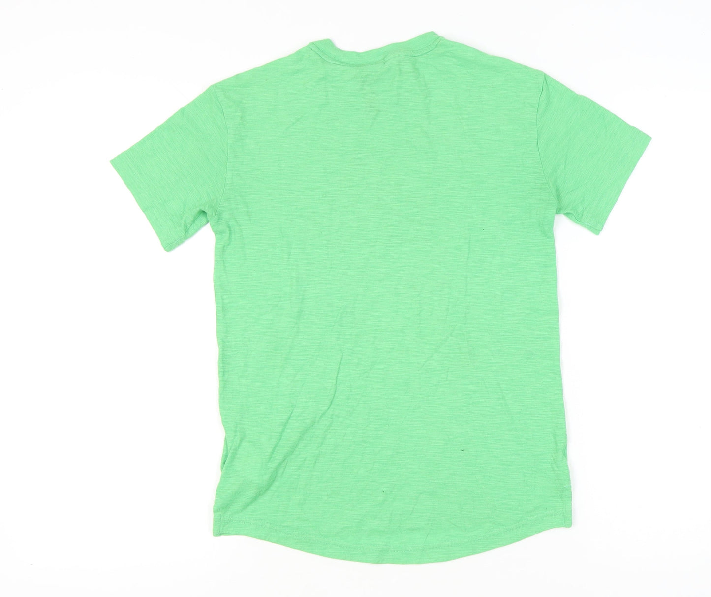 Adidas Boys Green 11-12Y Short Sleeve Logo Sports T-Shirt