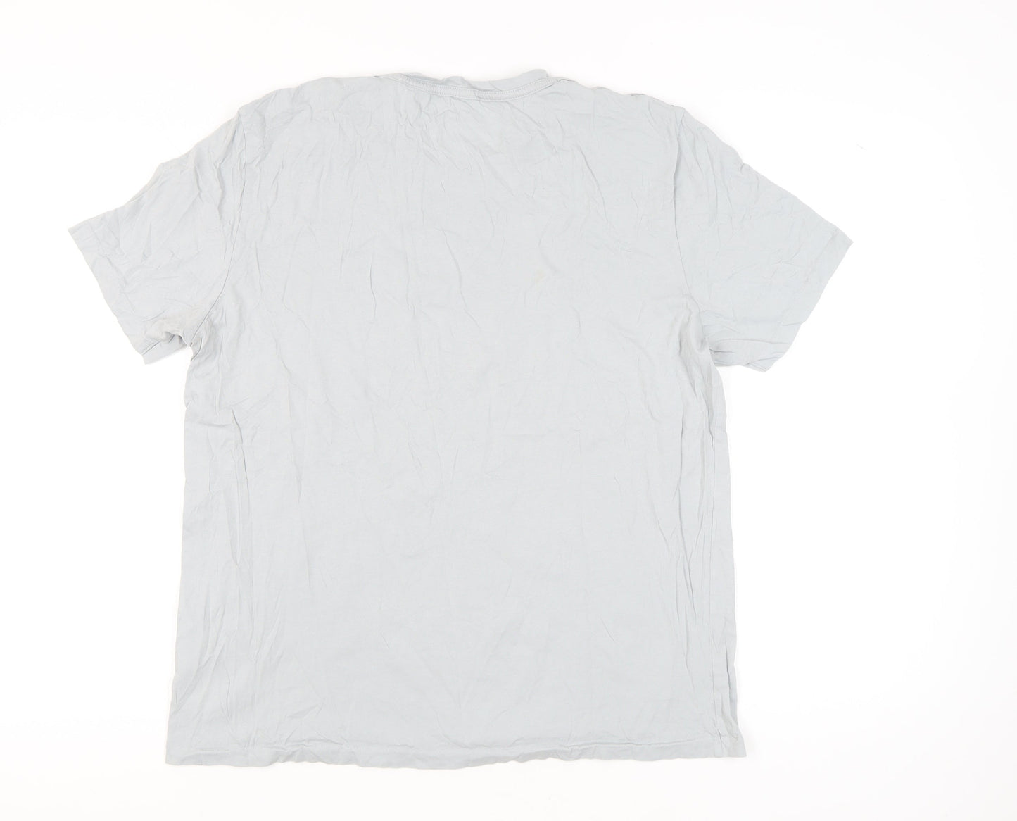 AllSaints Men’s Grey 2XL Crew Neck T-Shirt Cotton Short Sleeve