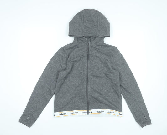 McKenzie Boys Grey Full Zip Hoodie 13-15 Years Casual Sportswear