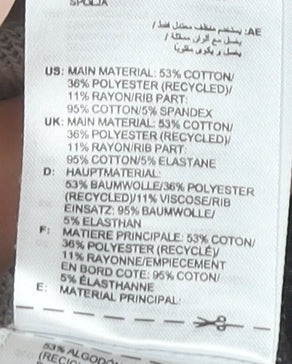 Adidas Men’s Black Hoodie Pullover S Logo Graphic Print Sportswear