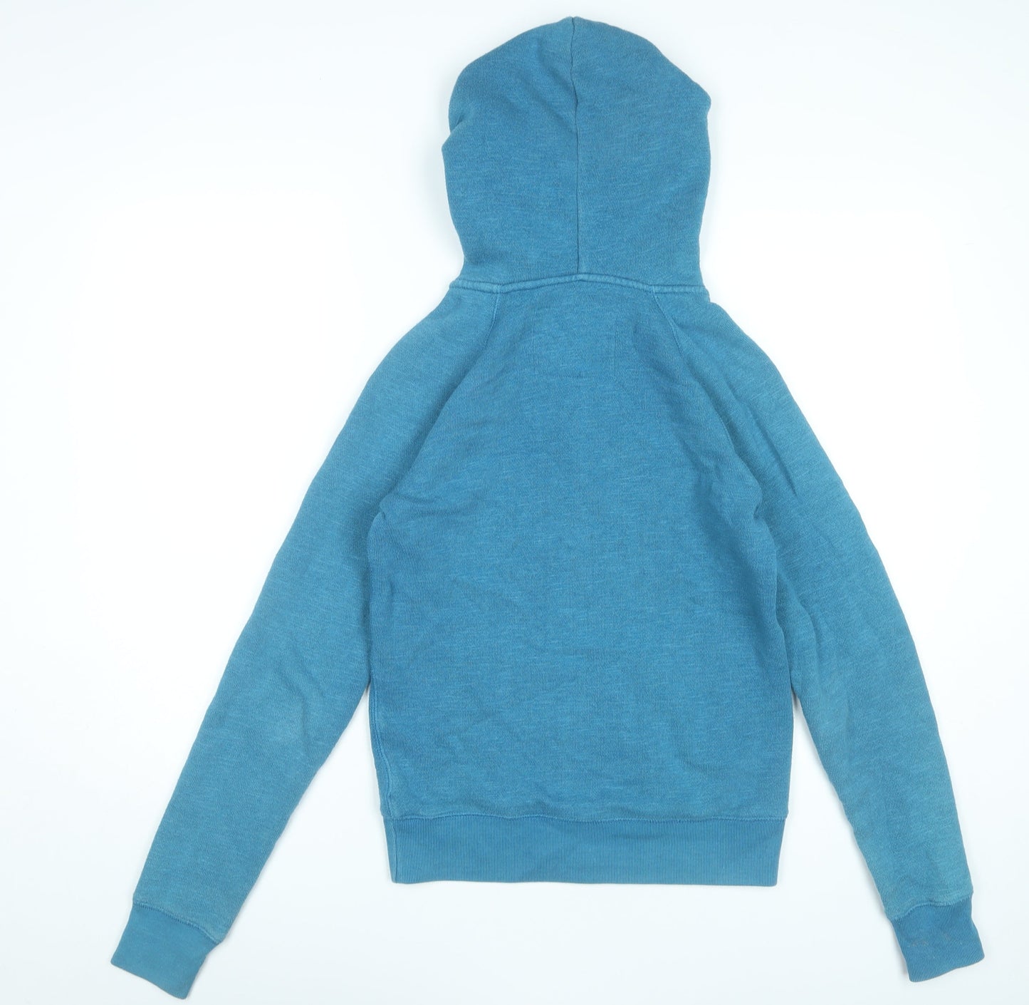 Jack Wills Women’s Blue Full Zip Hoodie UK 8 Cotton Blend