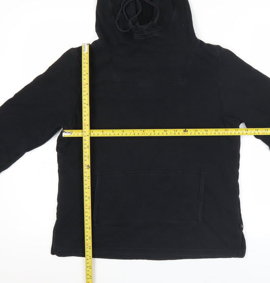 Ralph Lauren Polo Jeans Womens Black Pullover Hoodie Medium Cotton Blend