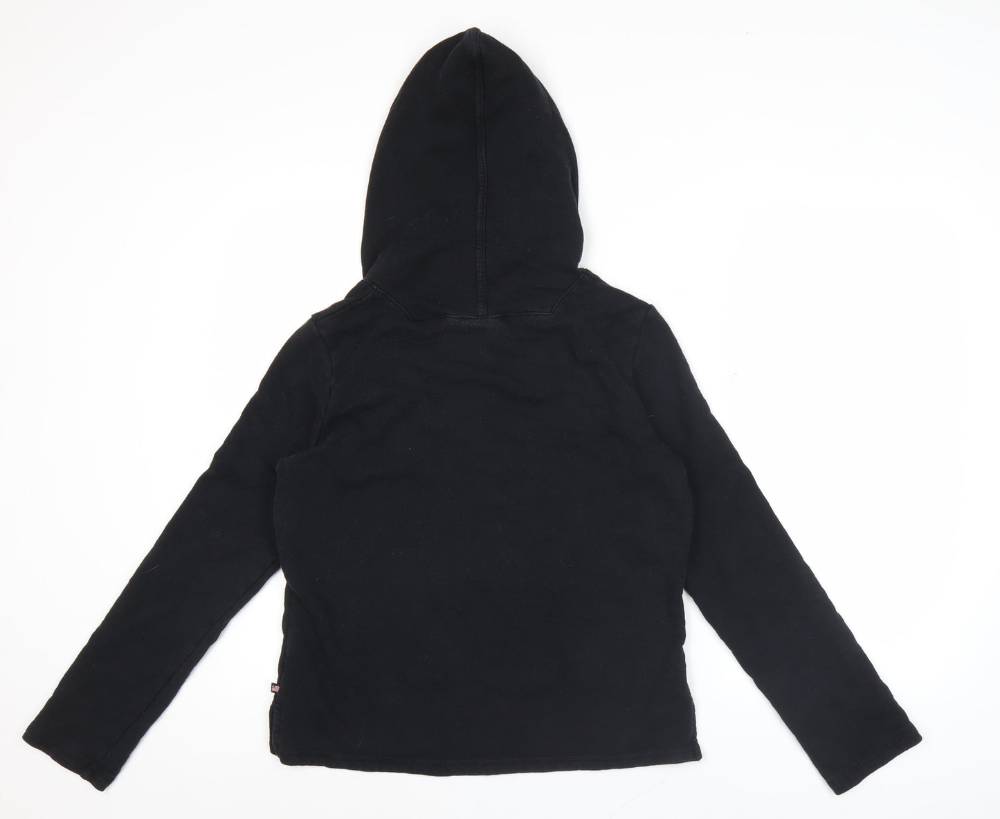 Ralph Lauren Polo Jeans Womens Black Pullover Hoodie Medium Cotton Blend