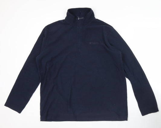Mountain Warehouse Men's Blue Fleece Pullover Sweatshirt Size L