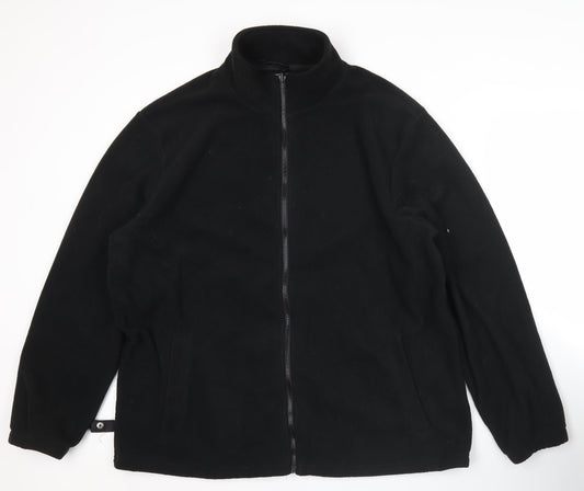Mountain Warehouse Men’s Black XL Fleece Full Zip Jacket